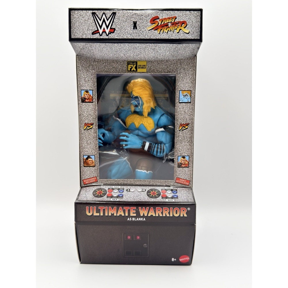 WWE Elite Collection Street Fighter Series 3 ULTIMATE WARRIOR as BLANKA Figure